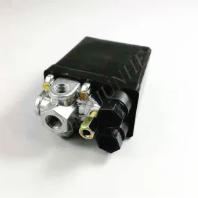1 Pcs 220 V Compressor Pressure Switch Heavy Duty Air Compressor Pressure Switch Control Valve Mayitr 71 PSI -113 PSI Black (Black)