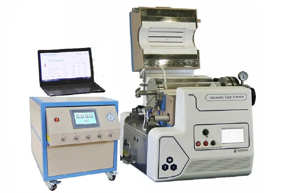 1200 °C Max 5" Automated Tube Furnace for AI Material Research - OTF1200XS5-ASD