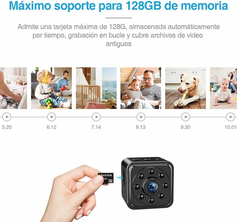 128GB L23 1080P 2MP Lens Camera 2-Hour Recorrding 30 FPS 140Wide Angle