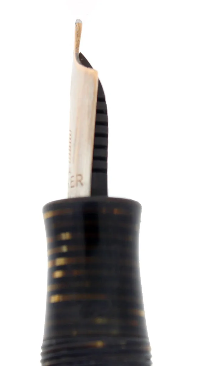 1937 PARKER GOLDEN PEARL VACUMATIC DOUBLE JEWEL STANDARD FOUNTAIN PEN RESTORED