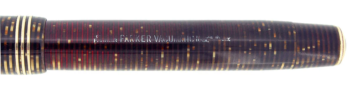 1937 PARKER GOLDEN PEARL VACUMATIC DOUBLE JEWEL STANDARD FOUNTAIN PEN RESTORED