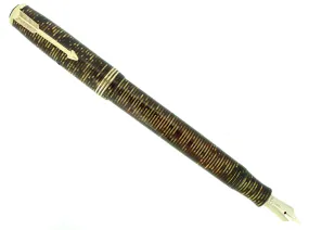1937 PARKER GOLDEN PEARL VACUMATIC DOUBLE JEWEL STANDARD FOUNTAIN PEN RESTORED