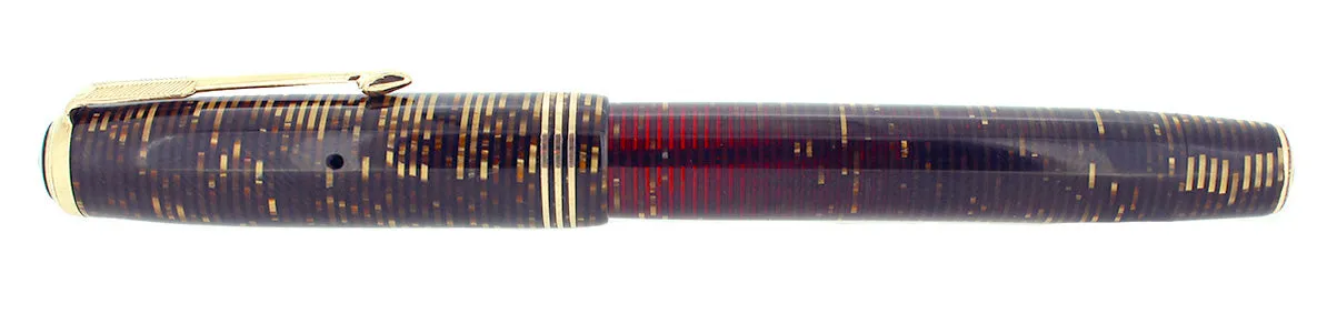 1937 PARKER GOLDEN PEARL VACUMATIC DOUBLE JEWEL STANDARD FOUNTAIN PEN RESTORED