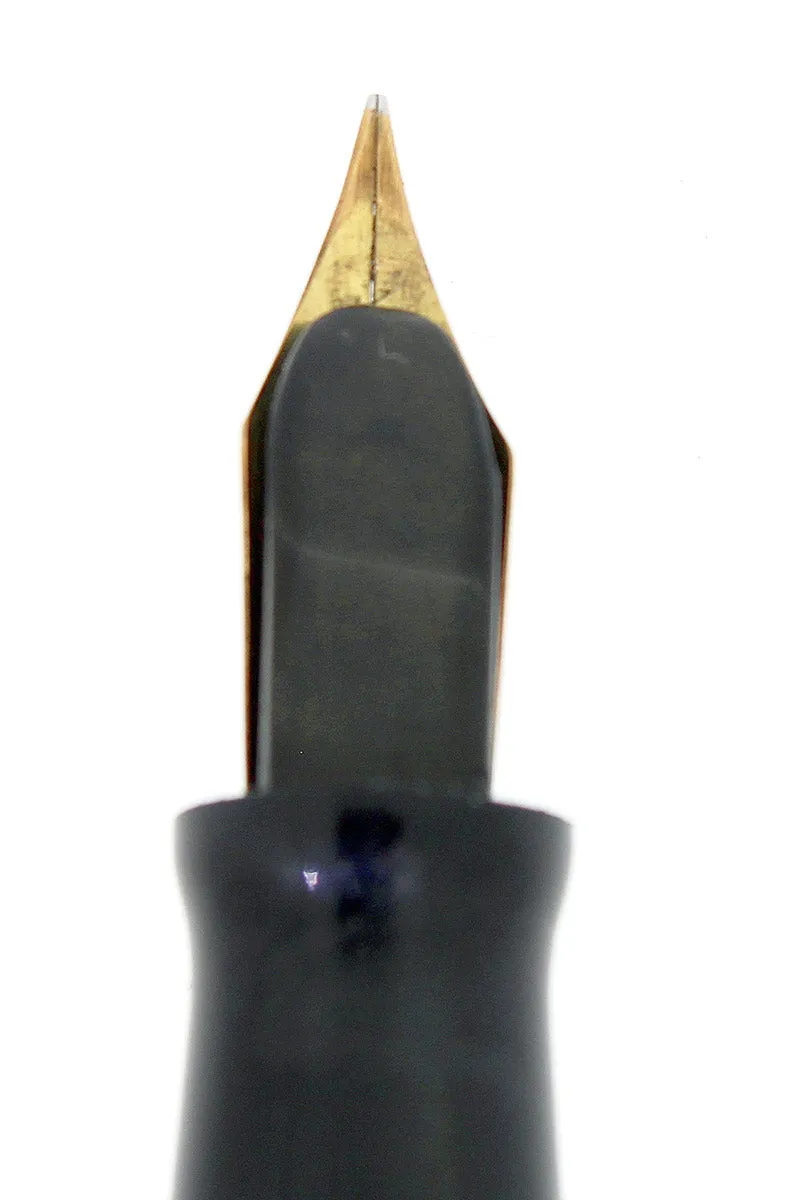 1944 WATERMAN 403 STERLING SHERATON OVERLAY FOUNTAIN PEN F-BBB FLEX NIB RESTORED