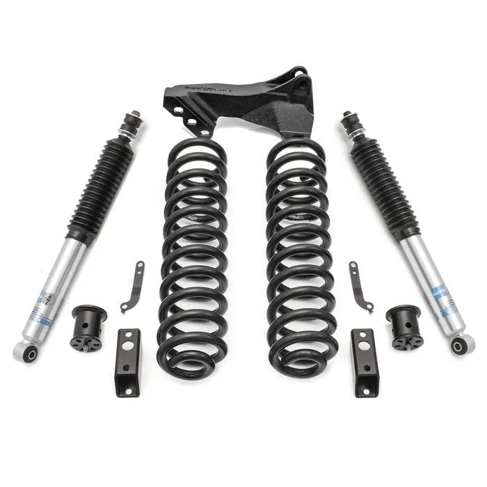 2.5" Coil Spring Front Lift Kit W/Bilstein Shocks - Ford F-250 Super Duty - F-350 Super Duty Diesel 4WD 2011-2016