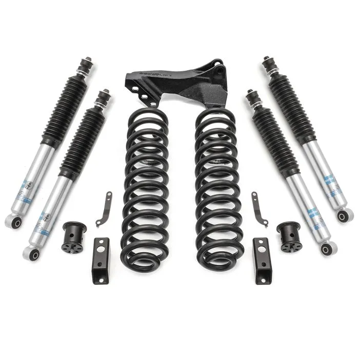 2.5" Coil Spring Front Lift Kit W/Bilstein Shocks Front/Rear - Ford F-250 Super Duty - F-350 Super Duty Diesel 4WD 2011-2016