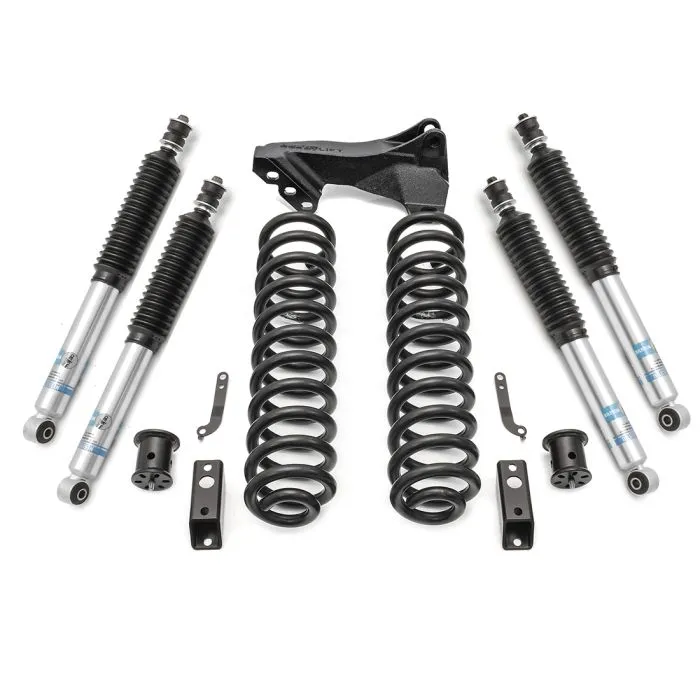 2.5" Coil Spring Front Lift Kit W/Bilstein Shocks Front/Rear - Ford F-250 Super Duty - F-350 Super Duty Diesel 4WD 2017-2019