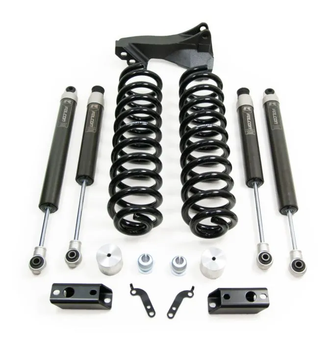 2.5" Coil Spring Front Lift Kit W/Falcon 1.1 Monotube Shocks Front/Rear - Ford F-250 Super Duty / F-350 Super Duty Diesel 4WD 2020-2023