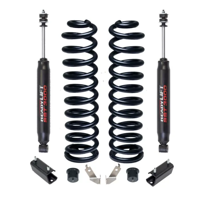 2.5" Coil Spring Front Lift Kit W/SST3000 Shocks- Ford F-250 Super Duty - F-350 Super Duty Diesel 4WD 2011-2023
