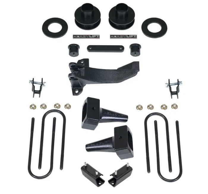 2.5" SST Lift Kit W/ 4" Rear Blocks - Ford F-250 Super Duty - F-350 Super Duty 4WD (1-pc Drive Shaft Only) 2011-2016