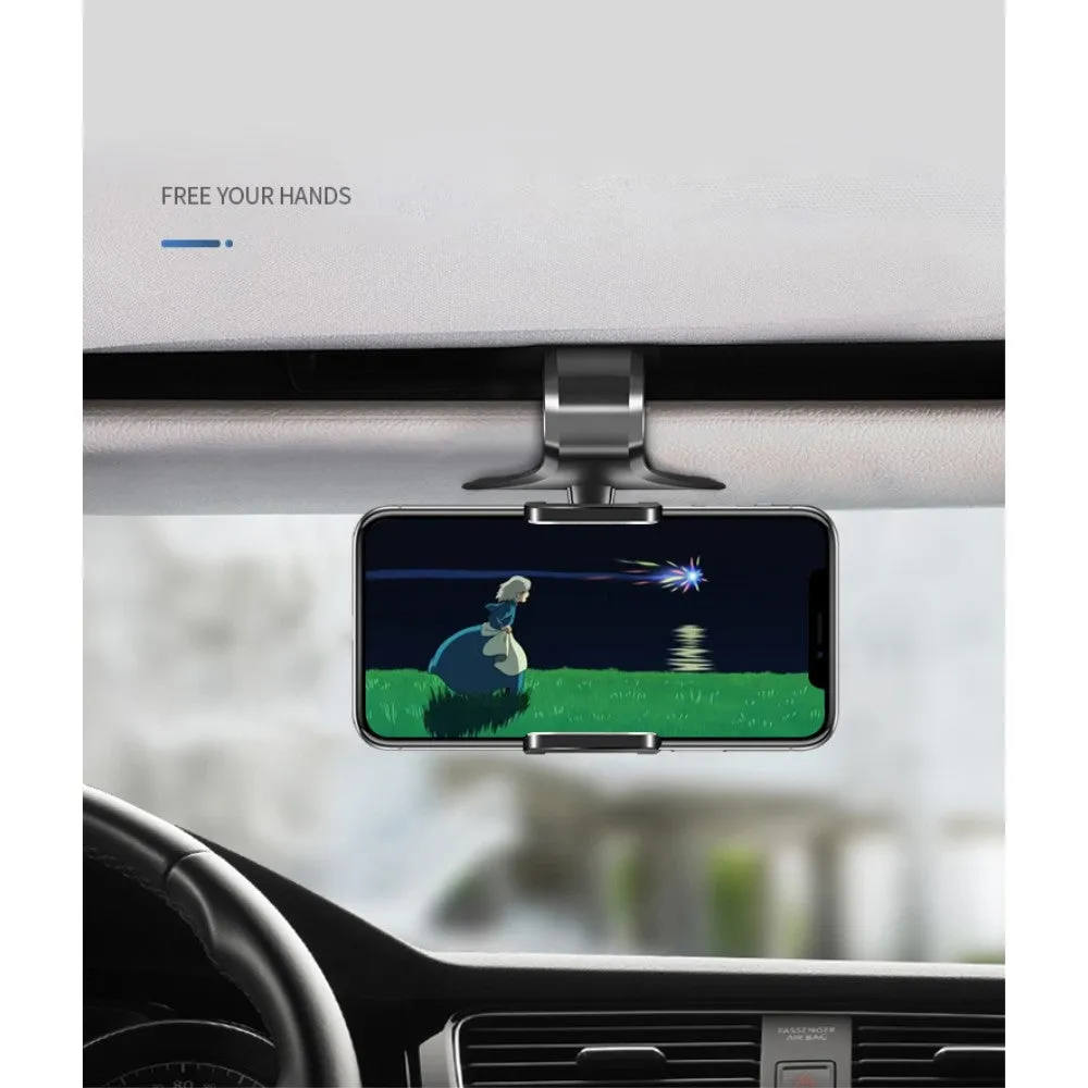3 in 1 Car GPS Smartphone Holder: Dashboard / Visor Clamp   AC Grid Clip for BLU Dash JR K, D141k - Black