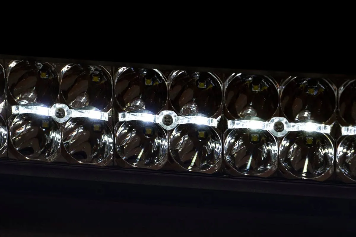 30 Inch Chrome Series LED Light Bar | Curved | Dual Row | Cool White DRL