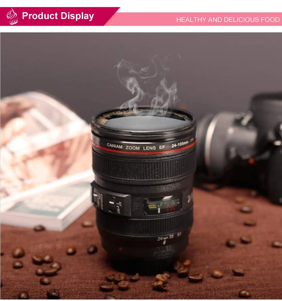 375Ml Camera Lens-Shaped Coffee Mug Clscm394