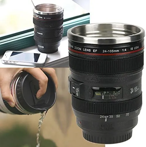 375Ml Camera Lens-Shaped Coffee Mug Clscm394