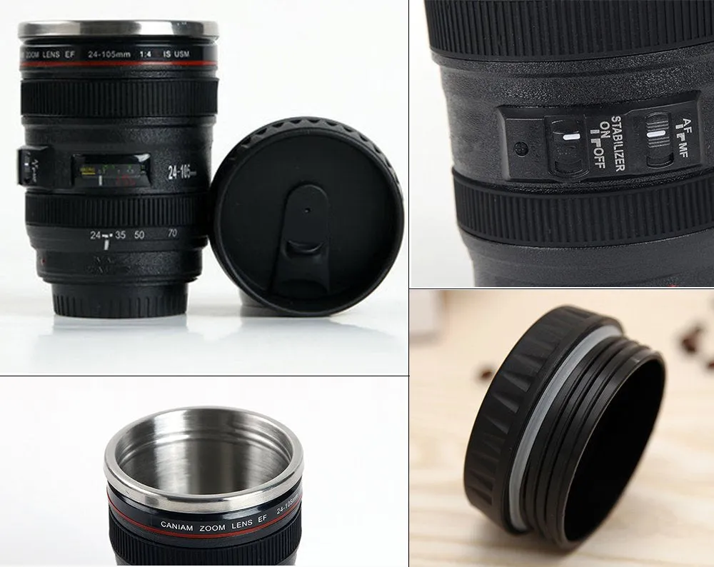 375Ml Camera Lens-Shaped Coffee Mug Clscm394