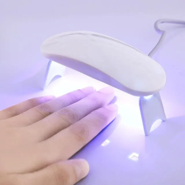 6W Mini Nail Dryer UV Led Lamp For Nails Manicure All Types Gel Polish Drying  Portable USB Machine Nail Art Tool