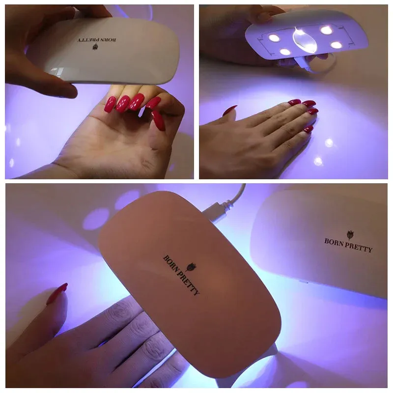 6W Mini Nail Dryer UV Led Lamp For Nails Manicure All Types Gel Polish Drying  Portable USB Machine Nail Art Tool