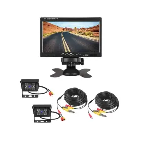 7 Inch Tft Lcd Color Monitor Car Reverse Rear View Camera System Kit Dc-18