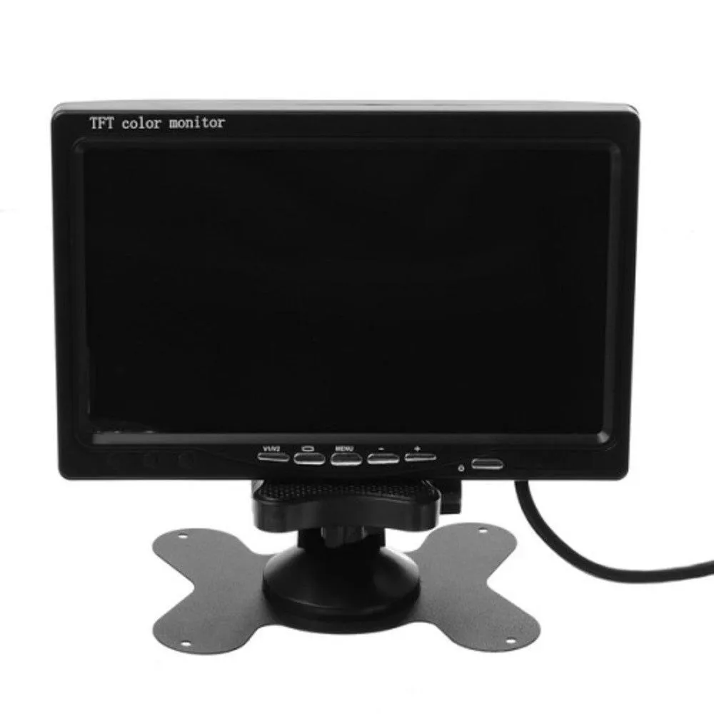 7 Inch Tft Lcd Color Monitor Car Reverse Rear View Camera System Kit Dc-18