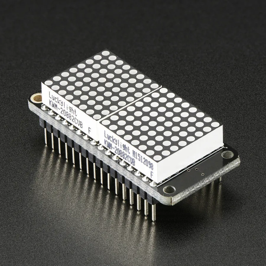 Adafruit 0.8" 8x16 LED Matrix FeatherWing Display Kit