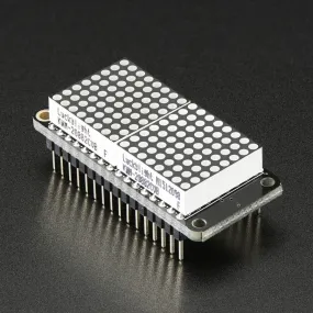 Adafruit 0.8" 8x16 LED Matrix FeatherWing Display Kit