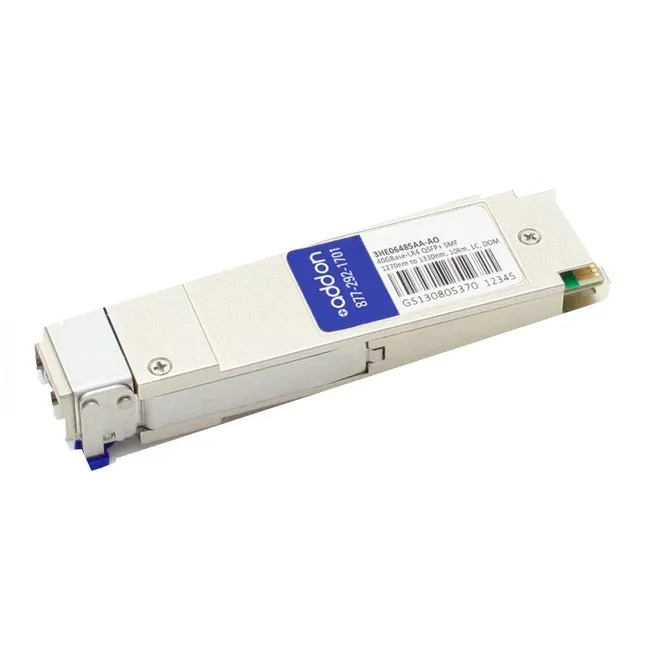 AddOn Alcatel-Lucent Nokia 3HE06485AA Compatible TAA Compliant 40GBase-LR4 QSFP  Transceiver (SMF, 1270nm to 1330nm, 10km, LC, DOM) 3HE06485AA-AO