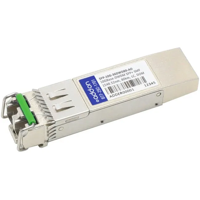 Addon Alcatel-Lucent Nokia Sfp-10G-36Dwd80 Compatible Taa Compliant 10Gbase-Dwdm 100Ghz Sfp  Transceiver (Smf, 1548.51Nm, 80Km, Lc, Dom)