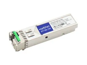 AddOn HP J9153A Compatible TAA Compliant 10GBase-BX SFP  Transceiver (SMF, 1270nmTx/1330nmRx, 40km, LC, DOM) J9153A-BX-U-AO