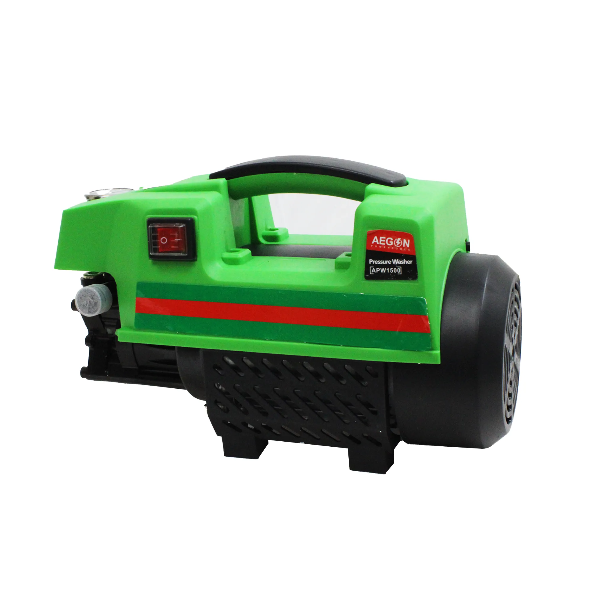 Aegon Powerful APW1500 High Pressure Washer, 1500W, 195 Bar, 420 L/h Flow Rate with 1.75m Hose, for Car, Bike & Home Cleaning