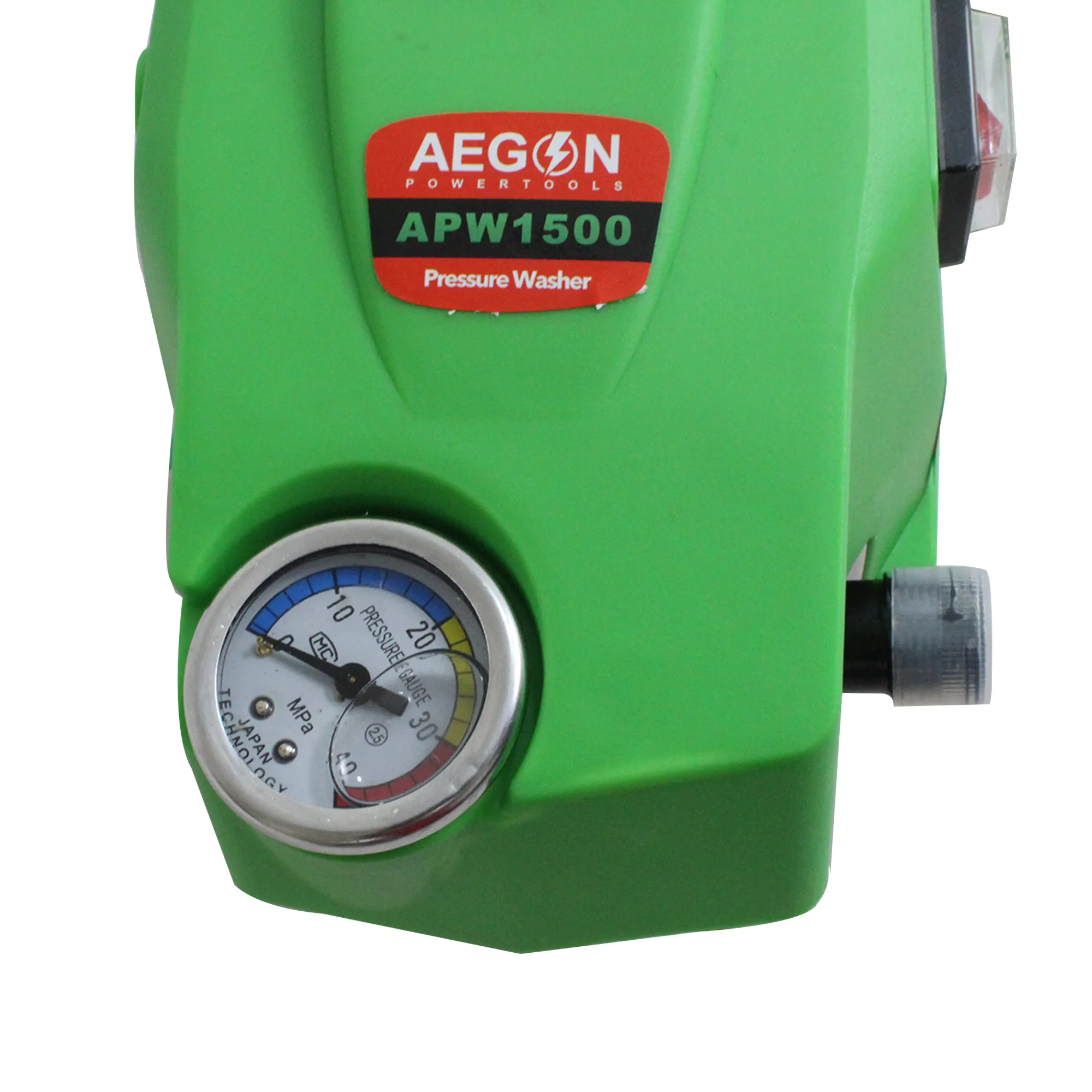 Aegon Powerful APW1500 High Pressure Washer, 1500W, 195 Bar, 420 L/h Flow Rate with 1.75m Hose, for Car, Bike & Home Cleaning