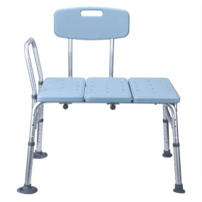 ALICIAN Bathroom Safety Shower Chair 10-level Height Adjustable Blue