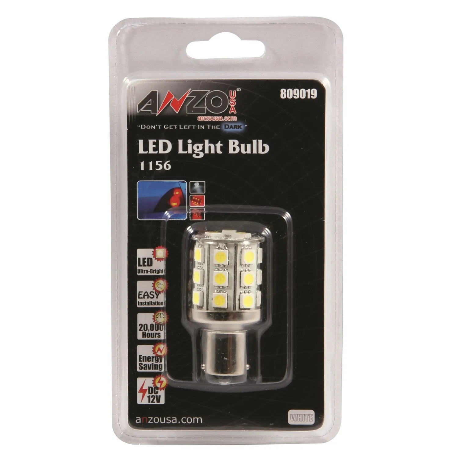 Anzo USA 809019 LED Replacement Bulb; 1156; 24 LEDs; 2 in. Tall; White;