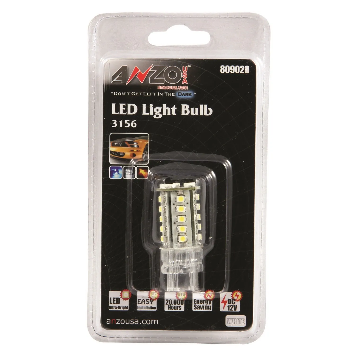 Anzo USA 809028 LED Replacement Bulb; 3156/3157; 30 LEDs; 1 3/4 in.Tall; White;