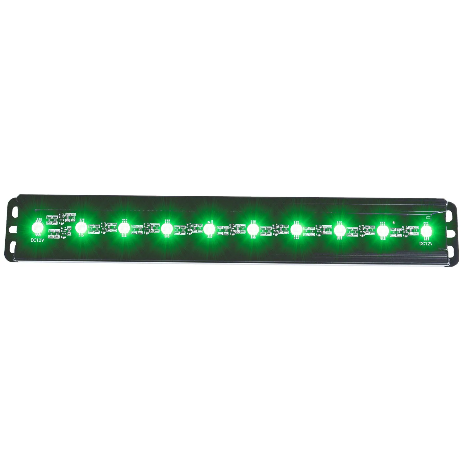 Anzo USA 861151 Slimline LED Light Bar; 12 in.; 10 LEDs; Green LEDs;
