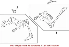 Audi Headlight Level Sensor – Front 8W0941285C
