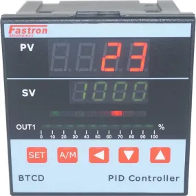 BTCD/A-M-A2-DA-TA, PID Controller 96x96mm, 85-265VAC, 4-20mA output 4-20mA Cooling Output, 2 Alarms, Retransmission, Multirange TC/RTD/4-20mA Input