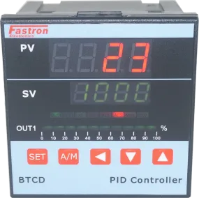 BTCD/R-M-A2-DR-PROG, PID Pattern Controller 96x96mm, 85-265VAC, Relay Output 2 Alarms, Relay Cooling, Multirange TC/RTD/4-20mA Input