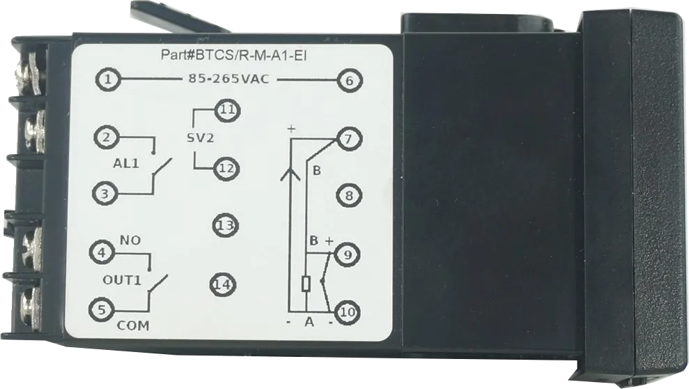 BTCS/S-M-A2-EI, PID Controller 48x48mm, 15-50VDC, SSR output 2 Alarms, Event input (2xSV ), Multirange TC/RTD/SSR 24VDC @ 30mA Input