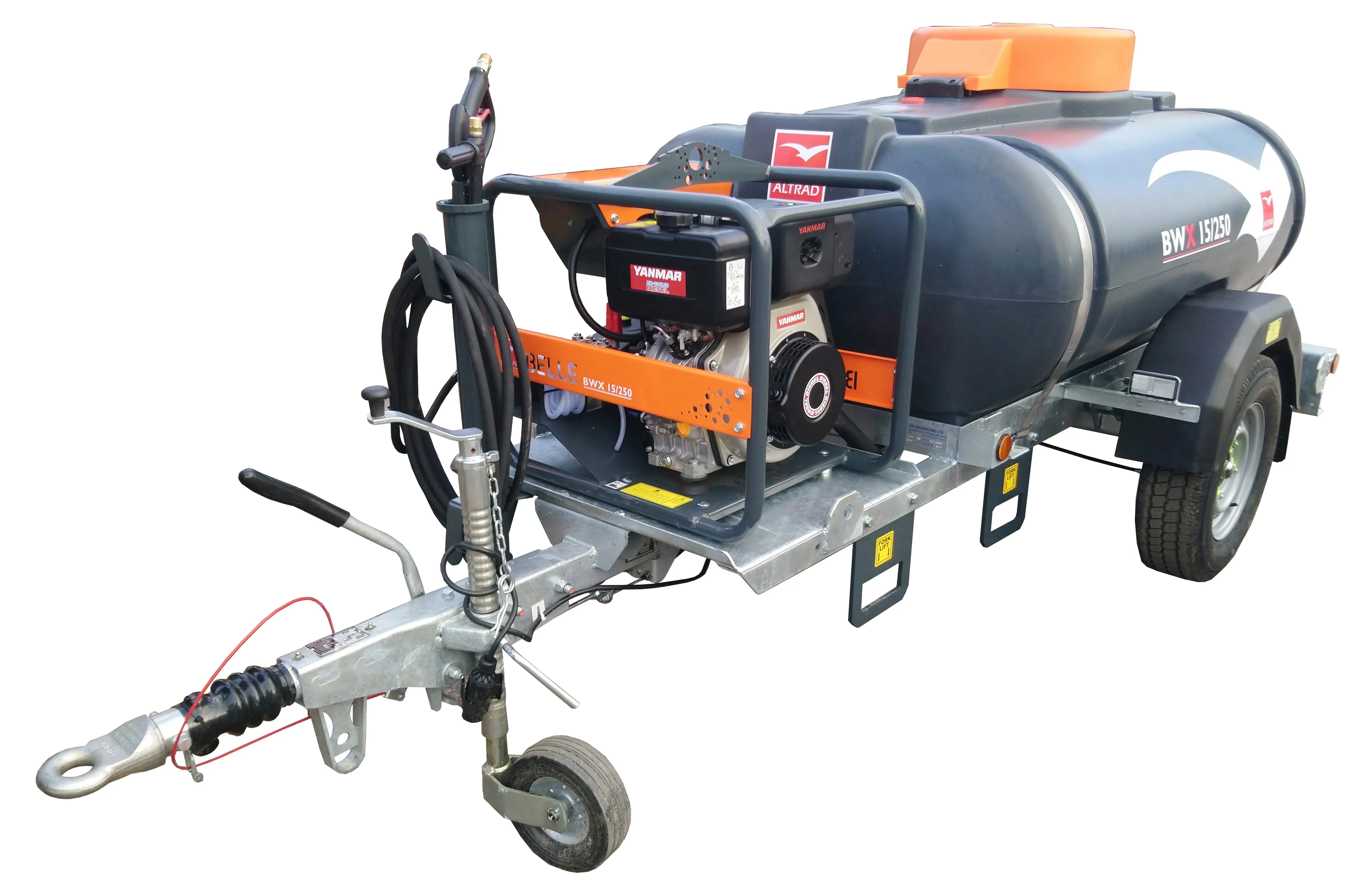 BWX 15/250 - Heavy duty towable pressure washer