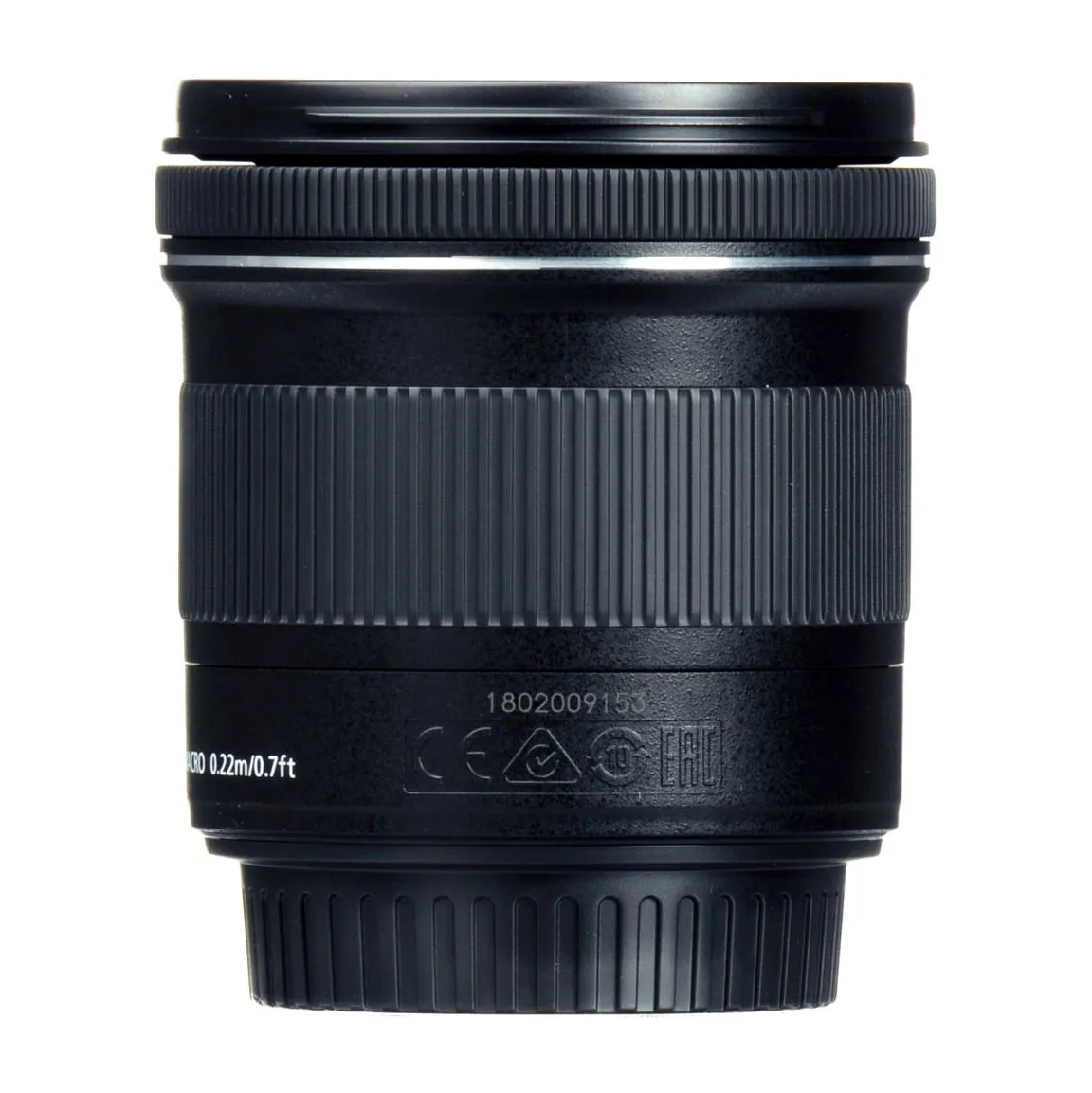 Canon EF-S 10-18mm f/4.5-5.6 IS STM lens, black