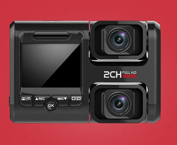 Car Data Recorder HD Night Vision 360-degree Panoramic Dual-lens