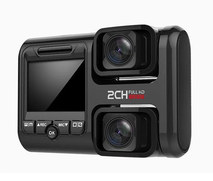 Car Data Recorder HD Night Vision 360-degree Panoramic Dual-lens