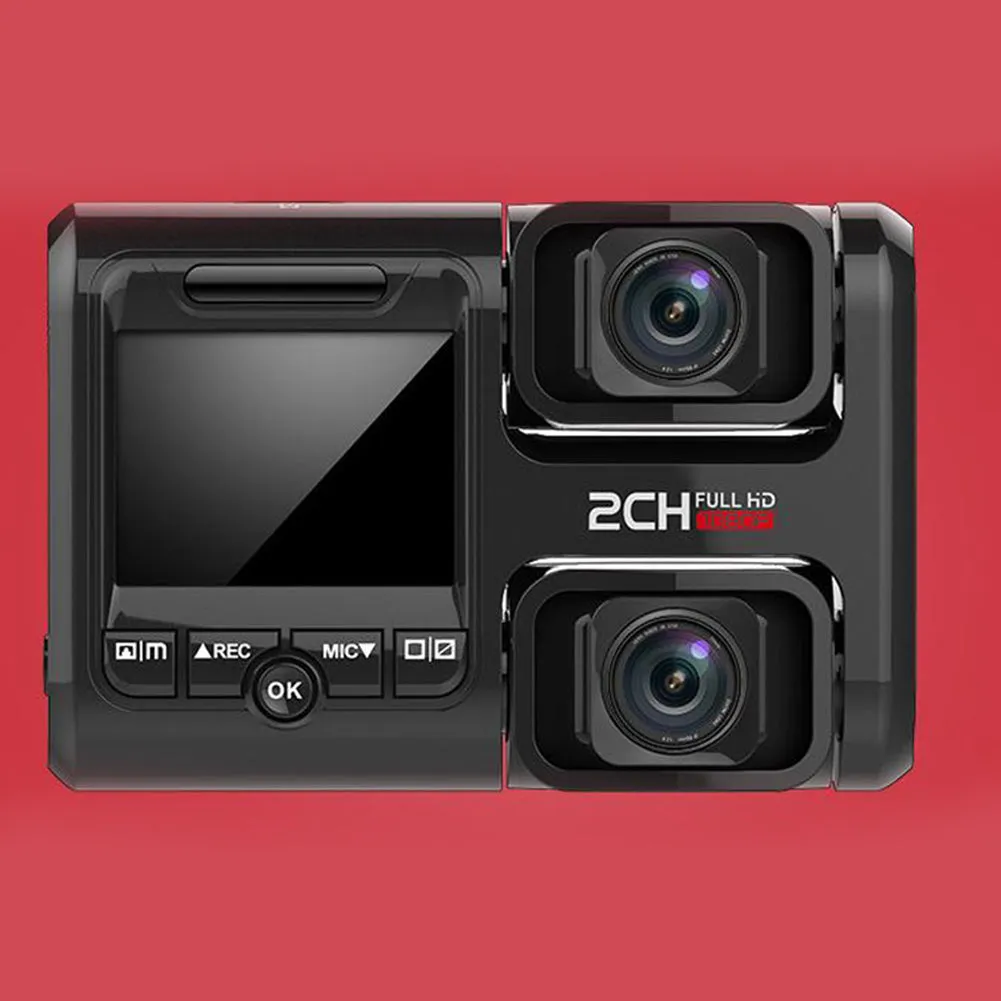 Car Data Recorder HD Night Vision 360-degree Panoramic Dual-lens