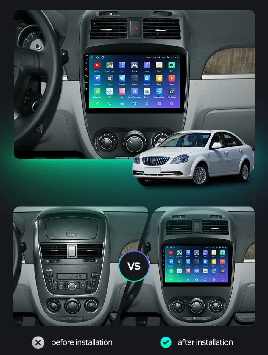 Car Dealz Premium Advanced 4G Data Model 10.2" Android 12.0 For Buick Excelle 2008 - 2018 In Dash Plus OEM Fascia