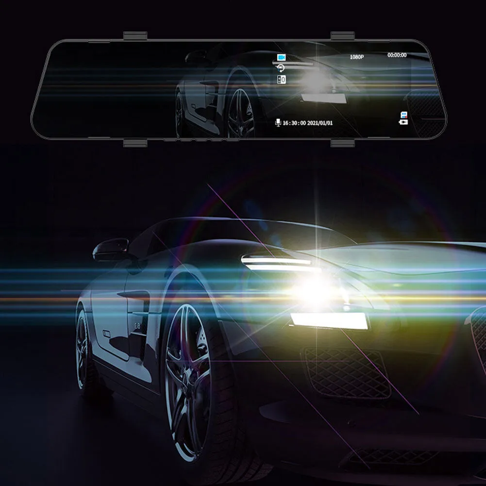 Car Driving Recorder Front And Rear Double Recording Rearview