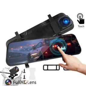 Car Dvr Dash Cam 10 inch Full-Screen Dual-Lens Video Recorder
