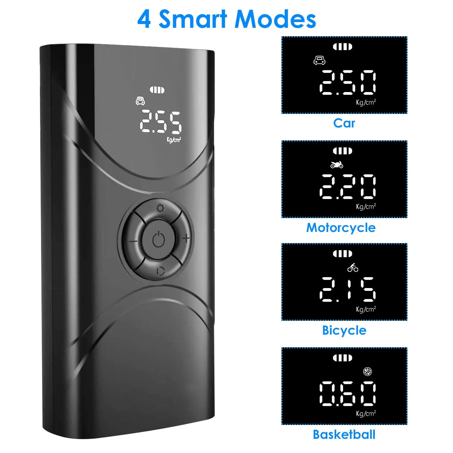 Car Tire Inflator Pump Portable Car Air Compressor 6000mAh