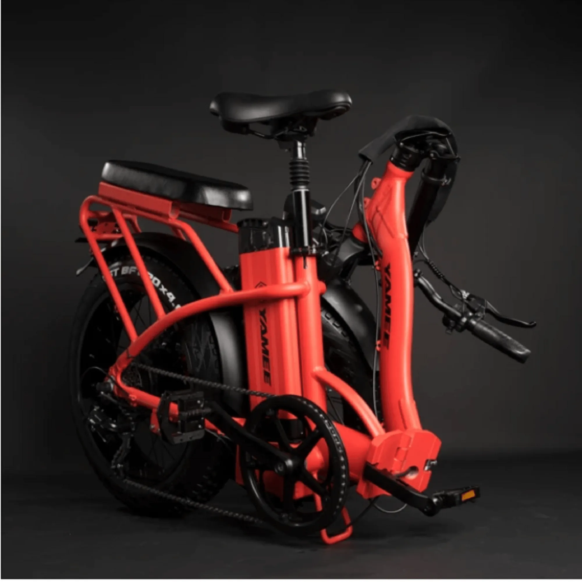 CLEARANCE - Rattan 750W LF Fat Tire Folding Electric Bike - Black
