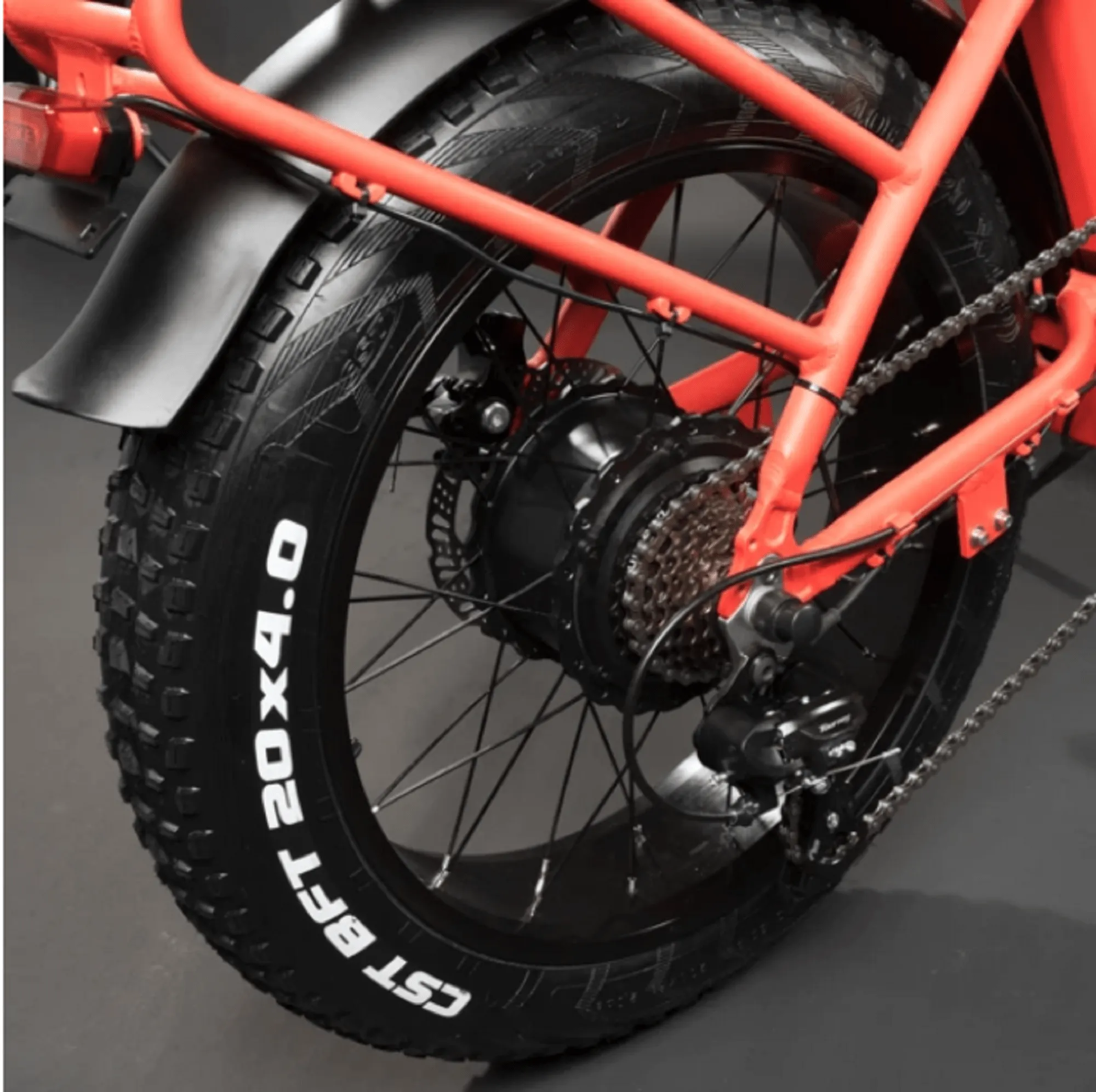 CLEARANCE - Rattan 750W LF Fat Tire Folding Electric Bike - Black