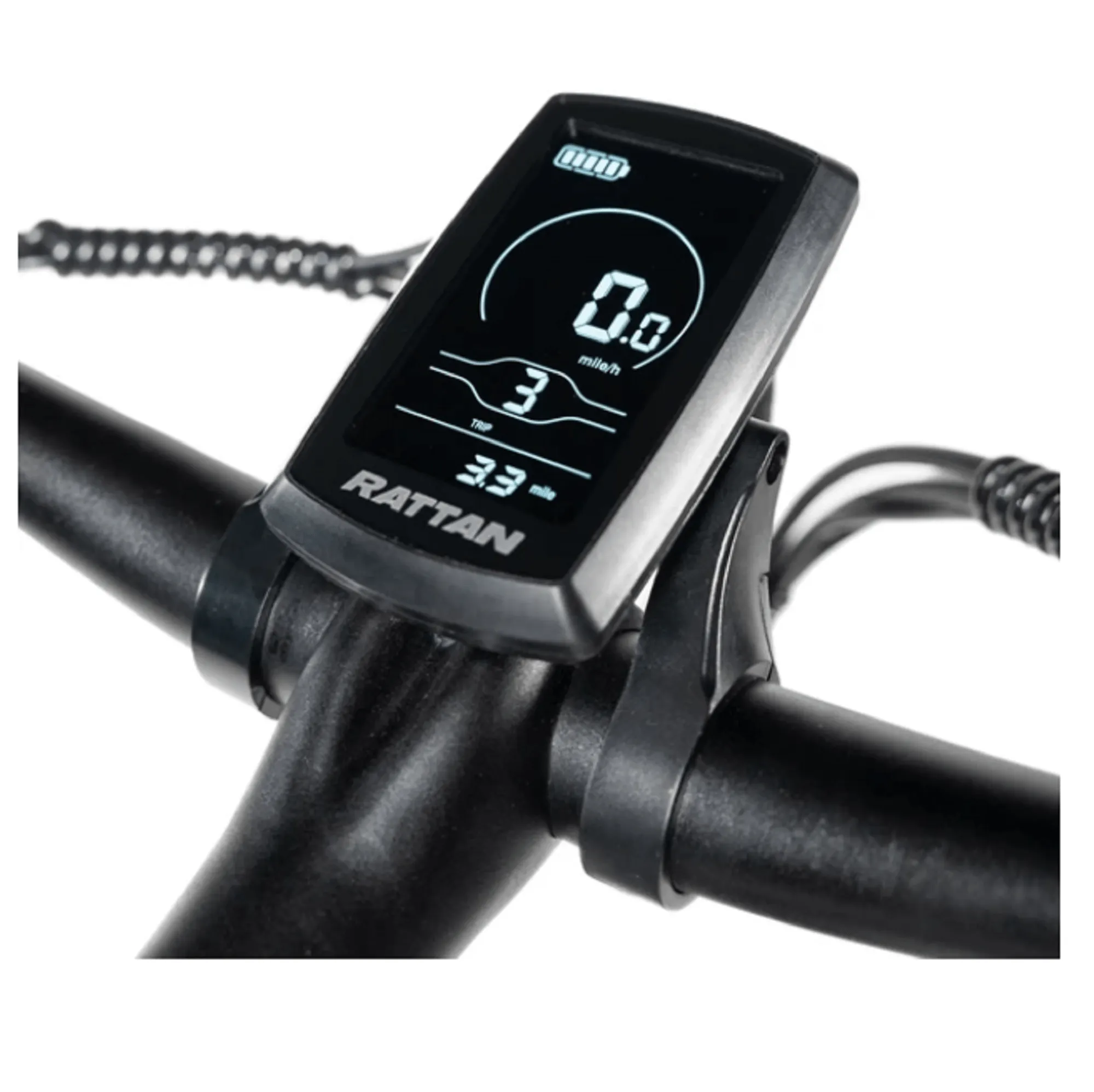 CLEARANCE - Rattan 750W LF Fat Tire Folding Electric Bike - Black